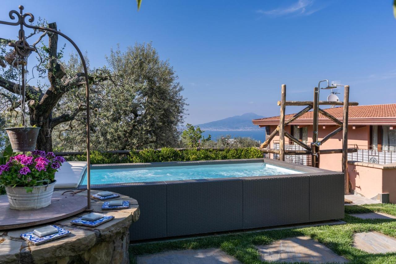 Villa Caruso Private Heated Pool & Sea View Соренто Екстериор снимка