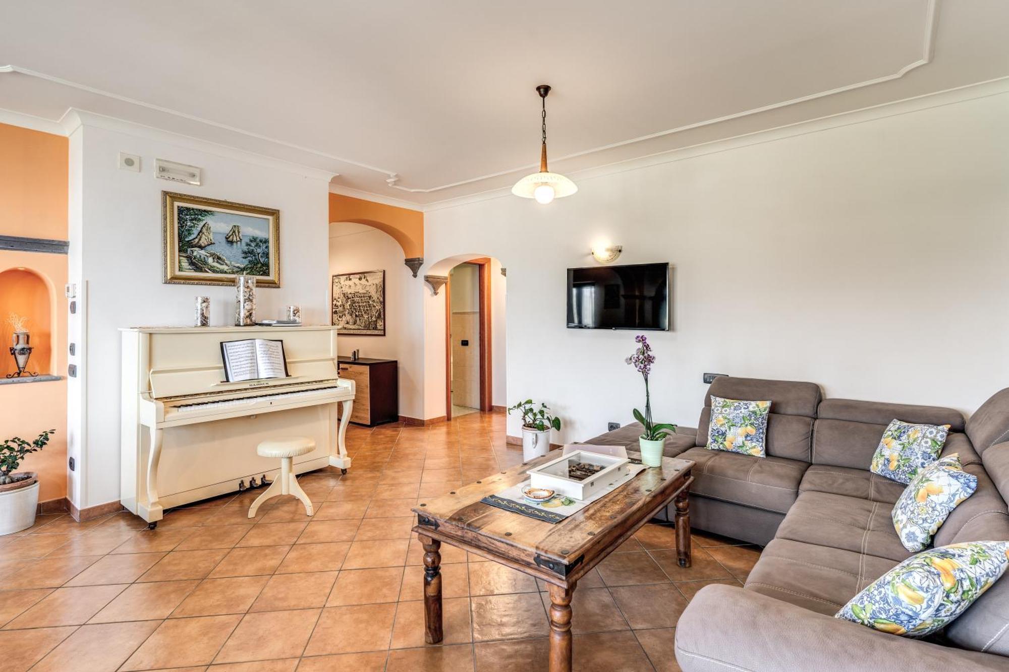 Villa Caruso Private Heated Pool & Sea View Соренто Екстериор снимка