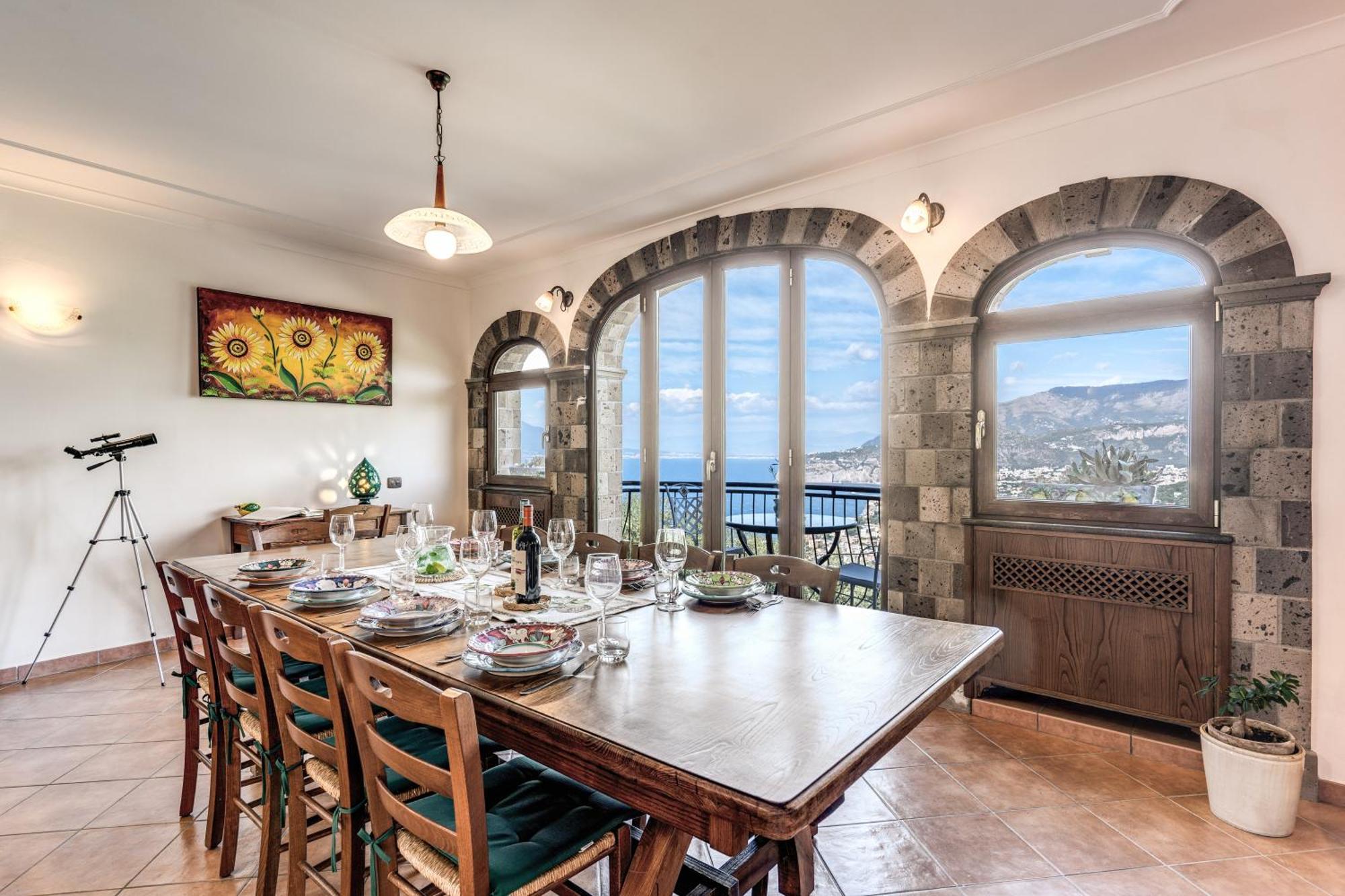 Villa Caruso Private Heated Pool & Sea View Соренто Екстериор снимка